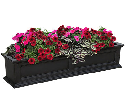 Mayne Fairfield Window Box, Black, 60"L