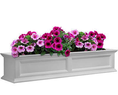 Mayne Fairfield Window Box, White, 60"L