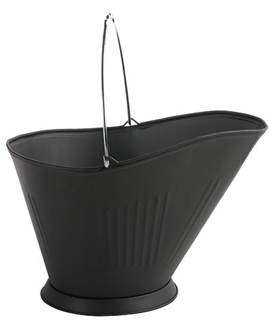 Panacea Coal Hod or Ash & Pellet Bucket, Black