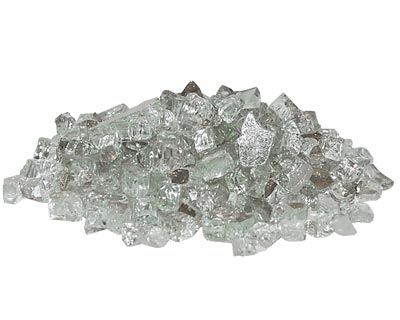 Panacea Fire Glass, Clear, 25 lbs.