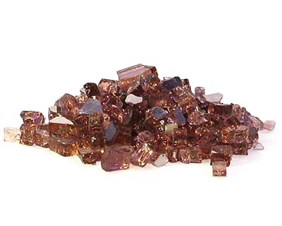 Panacea Fire Glass, Copper Colored, 25 lbs.