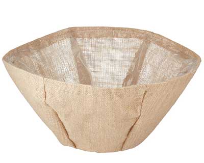 Panacea Round Burlap Liner, 14" dia.