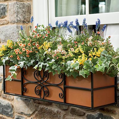 Panacea Boulevard Quatrefoil Window Box, 36"L