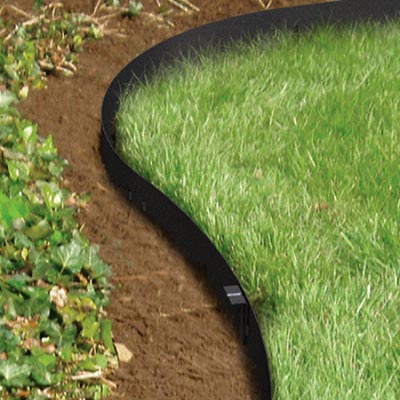 Panacea Straight Edge Landscape Edging, Black, Pack of 12