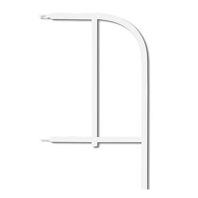 Panacea Picket End Panel, White, 12"W x 27.5"H