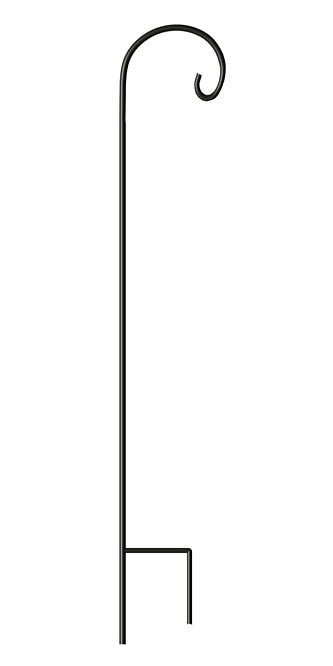 Panacea Classic Shepherd Hook, Black, 3'10"H