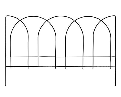 Panacea Arches Garden Edge, Black, 15"H, Pack of 12