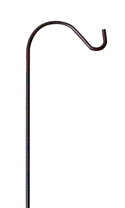 Panacea Heavy-Duty Single Shepherd Hook, Black, 5'10"H