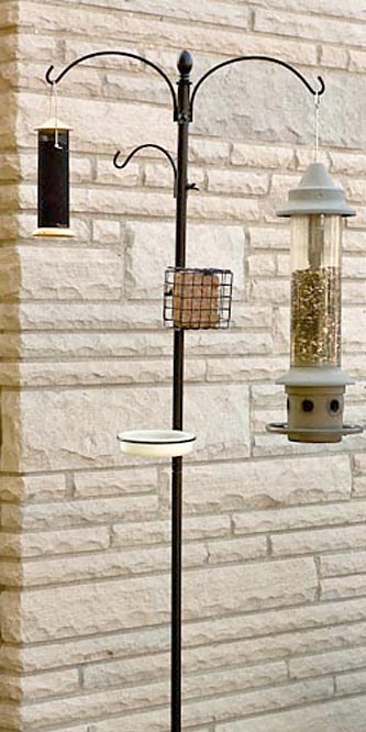 Panacea Wild Bird Feeding Station Kit, Black, 7'1"