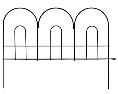 Panacea Lightweight Arched Border Fence, 14"H, Pack of 24