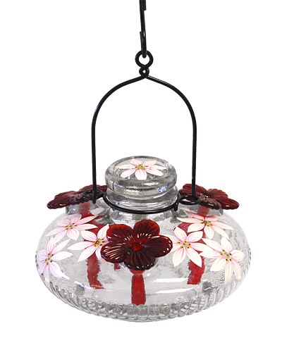 Parasol Bloom Botanica Hummingbird Feeder, Clear, 16 oz. – BirdYard Direct