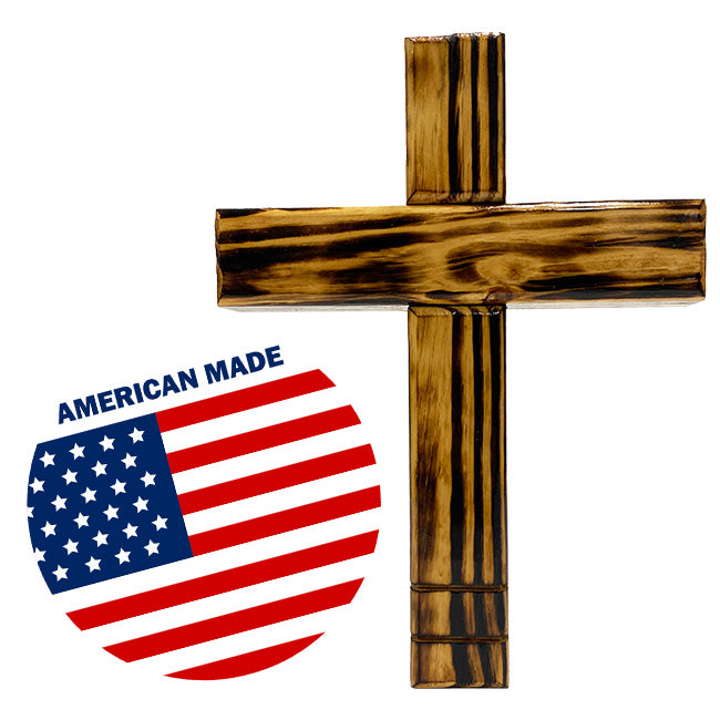 Distressed Rustic Wooden Cross by Prime Retreat