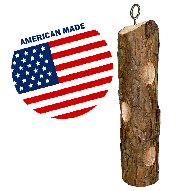 Cedar Suet Log Feeder by Prime Retreat