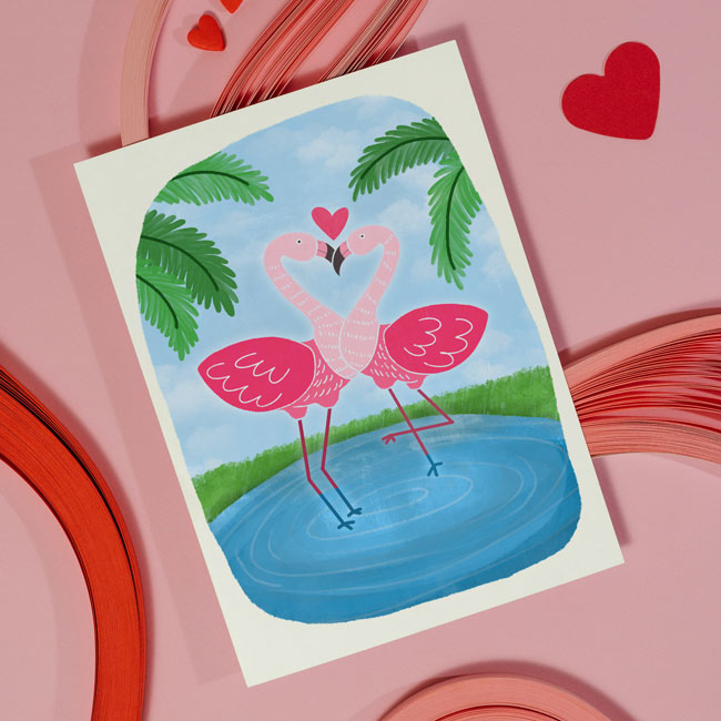 "Birds of a Feather" Greeting Card by Prime Retreat