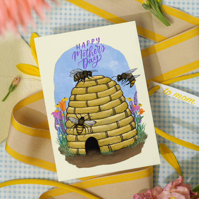 "Queen Bee" Greeting Card by Prime Retreat