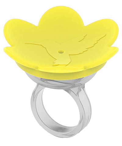 Songbird Essentials HummerRing Hummingbird Feeder, Yellow