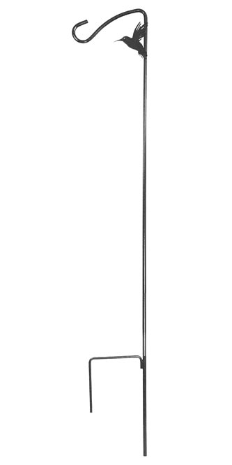 Stokes Hummingbird Hook, Black, 3'6"H