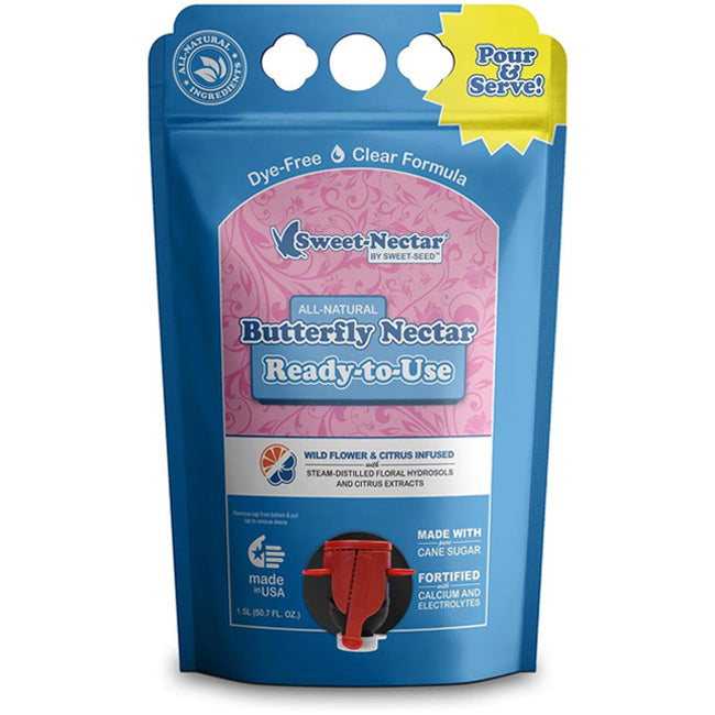 Sweet-Nectar Clear Butterfly Nectar, RTU, 1.5L Eco Pouch