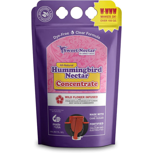 Sweet-Nectar Clear Hummingbird Nectar, Conc., 1.5L Eco Pouch