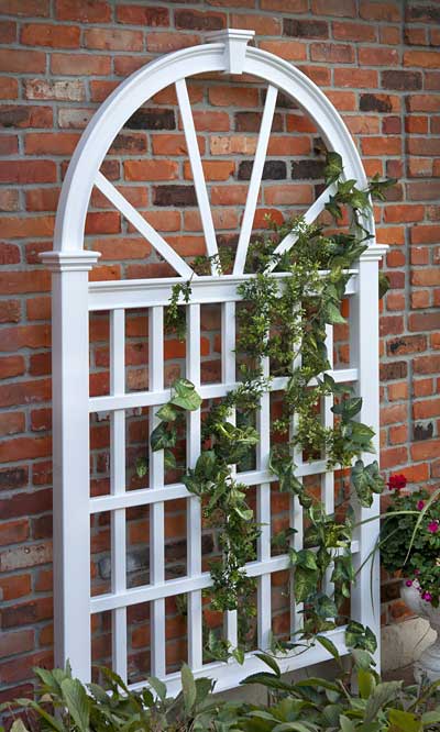 New England Vienna Trellis, White, 83.75"H