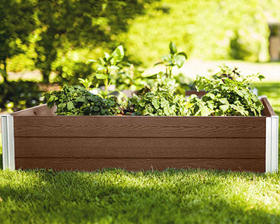 Vita Gardens Urbana Raised Garden Bed, Espresso, 4'L x 4'W