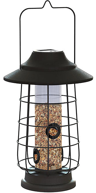 Woodlink Modern Farmhouse Solar Lantern Tube Feeder