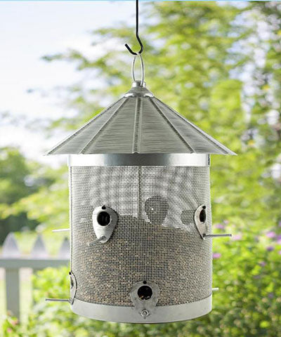 Woodlink Rustic Farmhouse Mesh Silo Bird Feeder