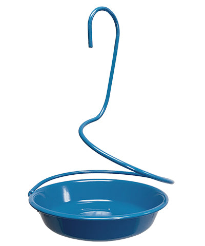 Woodlink Metal Spiral Mealworm Feeder, Blue