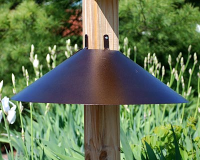 Woodlink Post Mount Squirrel Baffle, Bronze, 22"