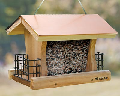 Woodlink Coppertop Deluxe Seed & Suet Bird Feeder