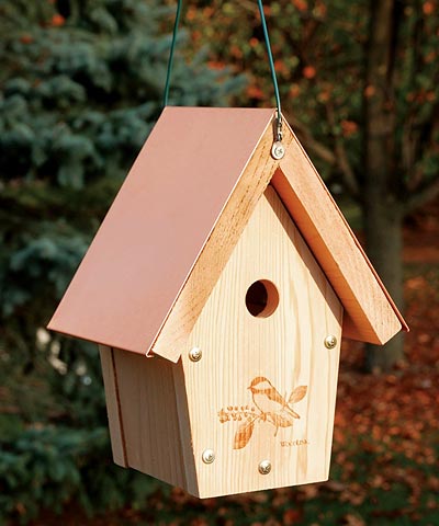 Woodlink Coppertop Hanging Chickadee & Wren House