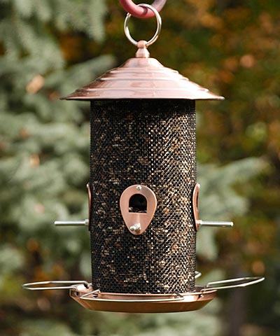 Woodlink Copper Mixed Seed Mesh Bird Feeder