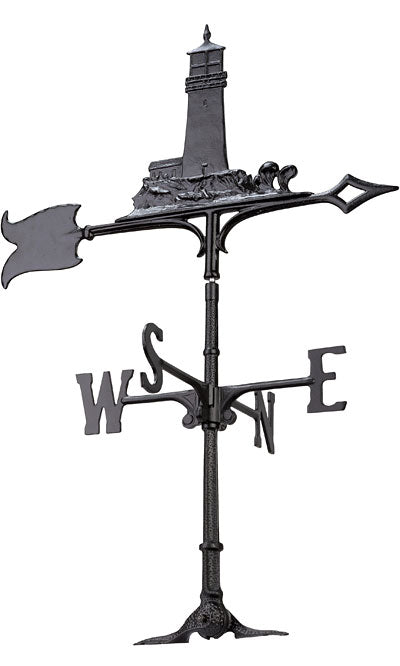 Whitehall Lighthouse Accent Weathervane, Black