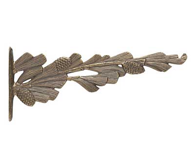 Whitehall Pinecone Nature Hook, French Bronze, 15"