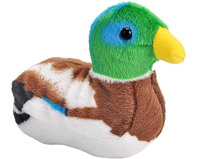 Wild Republic Audubon Mallard Duck with Sound, 4.75"H