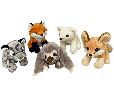 Wild Republic PocketKins Zoo Assortment, 5 Pieces