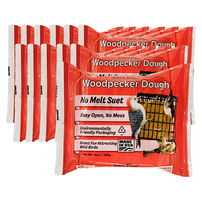 Wildlife Sciences Suet Plus Woodpecker Dough, 12 Pack